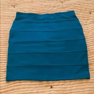 Bright Blue Mini Skirt
